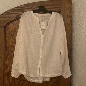 Free people boho oversized top.